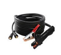 Ensemble de pinces terre for soudage à la 300A for machine l'arc Mig Tig Support d'électrode Câble 5M + pince 3M Pour les débutants