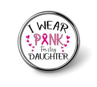 Ensemble de pins émaillés « Le rose est pour ma marraine » - Lutte contre le cancer - Pins ruban rose - Guerrière/Guerrière du cancer - Pour sacs à dos - Badge ruban rose - Survivante du cancer - C