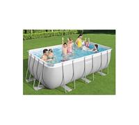 Bestway Ensemble de piscine en acier rectangulaire 412x201x122 cm
