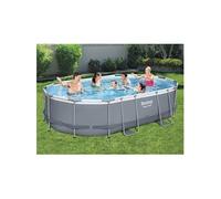 Bestway Ensemble de piscine Power Steel Ovale 488x305x107 cm