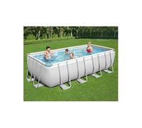 Bestway Ensemble de piscine Power Steel Rectangulaire 488x244x122 cm