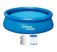 Polygroup Summer Waves Piscine gonflable circulaire 305 x 76 cm avec épurateur 3,982 l