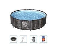 Bestway Ensemble de piscine ronde Steel Pro MAX 427x107 cm