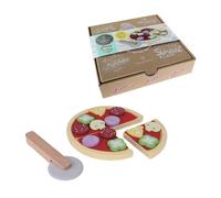 Ensemble de pizza à emporter en bois