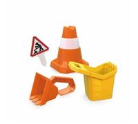 HaPe International - Ensemble de plage chantier enfant - Pelleteuse & Bulldozer, Dès 3 ans, Sans BPA