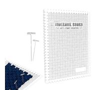 Ensemble de planche à macramé pour projet de bracelet - Planche à macramé avec épingles en forme de T pour la création de bracelets