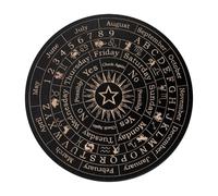 Ensemble de planche à pendule en bois - 15 cm - Tableau de communication métaphysique avec chaîne pendulaire en pour sorcellerie Wiccan Supplies - Crâne et divination