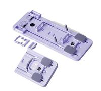 Ensemble de Planche coulissante et Abdominale Pliable pour Pilates, réformateur Multifonctionnel à Domicile avec 2 Accessoires de poussée, Bandes de résistance pour l'entraînement Complet du c Purple