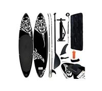 Ensemble de planche SUP gonflable 305x76x15 cm noir Noir G