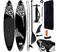 Ensemble de planche SUP gonflable 305x76x15 cm noir Noir G