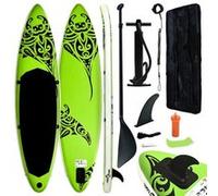 Ensemble de planche SUP gonflable 305x76x15 cm Vert Noir G