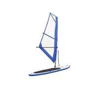 vidaXL Ensemble planche SUP gonflable avec voile – aileron, pompe, kit de réparation – Bleu et blanc