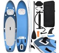Ensemble de planche SUP gonflable Bleu 330x76x10 cm Noir G