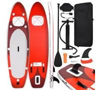 Ensemble de planche SUP gonflable rouge 360x81x10 cm Noir G