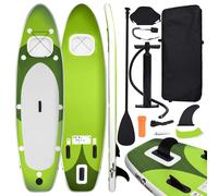 vidaXL Ensemble de planche SUP gonflable 300 x 76 x 10 cm Vert