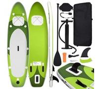 vidaXL Ensemble de planche SUP gonflable Vert – 360 x 81 x 10 cm