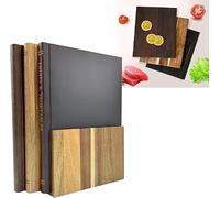 Ensemble de planches à découper livres, rangement facile, 3 pièces en forme bibliothèque bois