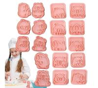 Ensemble de planches à découper pour biscuits - Cutter à 3D 18x 3D | Bancini Maker Cutter pour cuisson, biscuits, coupe-, crêpes