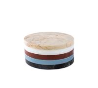 Ensemble de Planches à Découper/sous-verres à Cinq Cercles C Multicolore