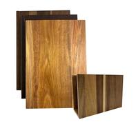 Ensemble De Planches À Découper - Support En Trois Pièces En Bois Épais En Forme De Livre Inclus Planches À Découper Fournitures De Cuisine | Préparation De Légumes, De Viande Et De Fromage Pour La Ma