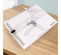 Ensemble de planches à dessin A3, table de dessin portable avec règle claire, mouvement parallèle, réglage de l'angle, mesure précise pour artistes et designers
