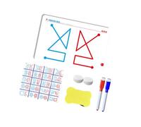 Ensemble de planches à dessin de traçage réutilisables pour les jeunes apprenants avec cartes d ' entraînement, 2 stylos, éponge à essuyer et travail en ligne guidé