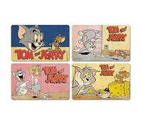 Logoshirt Ensemble de Planches à Petit-déjeuner Tom et Jerry - Ensemble de 4 Planches à découper Tom & Jerry - Design Original sous Licence
