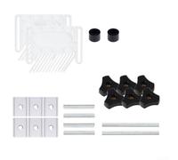 Ensemble de planches à plumes pour scie de table, plaque de guidage de pression en nylon avec serrage réglable pour scie à ruban, accessoire de clôture de sécurité anti-retour, (C)