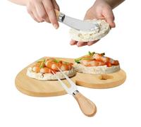 Ensemble De Planches De Charcuterie | Petit Plateau De Service Romantique En Bois Avec Fourchette, Gadget De Cuisine Double Face, Pour Cuisine Intérieure Et Extérieure, Camping, Anniversaire, Saint-Va
