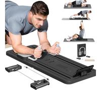 Ensemble de Planches Pilates Reformer multifonctionnelle for Exercices abdominaux, entraînement , Rebond Automatique(3)