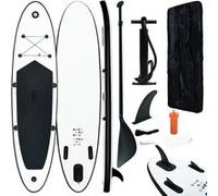 Accessoires de surf vidaXL Ensemble de planches SUP gonflables Noir et blanc
