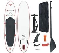 Ensemble de planches SUP gonflables rouge et blanc Rouge G