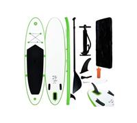 Vidaxl Ensemble De Planches Sup Gonflables Vert Et Blanc