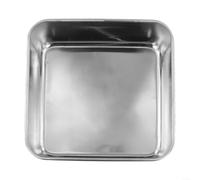 Ensemble de plaques à biscuits en acier inoxydable pour la cuisson des cookies, plaque de four robuste avec conduction de chaleur uniforme, outil de cuisson polyvalent (15 x 15 x 5 cm)