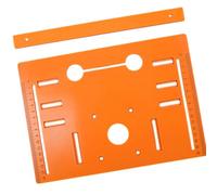 Ensemble de plaques de base avec règle de guidage, B | Pièce de guidage pour le travail du bois, alignement de fente et installation de table de travail, installation mesurée