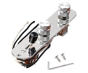 Ensemble de plaques de contrôle de guitare pré-câblées, interrupteur à lame à 3 voies chargé, potentiomètre de poussée et d'extraction, boutons de vitesse de casserole excellents