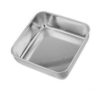 Ensemble de plaques de cuisson en céramique et acier inoxydable pour utilisation au four, plateaux carrés robustes pour la fabrication de biscuits et de pâtisseries, ustensiles de cuisson en métal