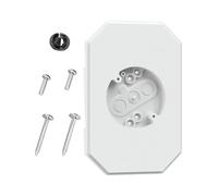 Ensemble de plaques de montage pour revêtement en vinyle portable comprenant un boîtier électrique pour double tour et une boîte électrique extérieure de 10,2 cm pour revêtement extérieur
