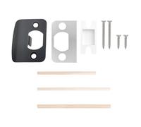 Ensemble De Plaques Gâche Porte Polies Avec Conceptions D'installation Rapide Loquets Verrouillage Renforcement Alignement Précis Des Trous Pour La Maison Gâche D'installation