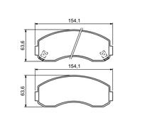 ENSEMBLE De Plaquettes De Frein BOSCH 0 986 494 314, Frein À Disque Pour KIA