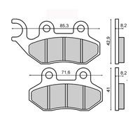 Ensemble De Plaquettes De Frein Pour Peugeot 125 TWEET PRO 2014-2016