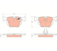 Ensemble De Plaquettes De Frein TRW GDB1530, Frein À Disque Pour ALPINA, BMW