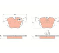 Ensemble De Plaquettes De Frein TRW GDB1530, Frein À Disque Pour ALPINA, BMW