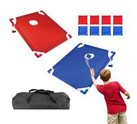 Ensemble de plate-forme de Cornhole - jeu de jeu Cornhole pour, jeu de lançons de haricot, 22,8 x 20 pouces Carte | Comprend 8 sacs de haricots, jouet portable pour le jardin de patio