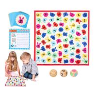 Ensemble de Plateau d'échecs - Jeu de société Multi-Joueurs et Jouets Parents- | Tableau Correspondant aux Animaux | pour garçons et Filles Maternelle Réunion d'activité à la Maison