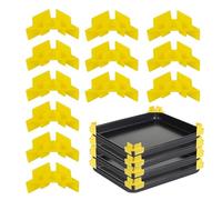 Ensemble de plateaux | Séparateurs de bac à glace pour congélateur - Support empilable pour machine à lyophiliser et stockage des aliments lyophilisés