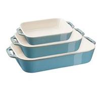 Staub Ensemble de plats à four Céramique – 3 pièces – Turquoise antique G