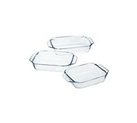 Ensemble de plats à four 3 pcs Verre Rectangulaire 912S734/6143