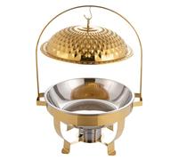 Ensemble de plats à frire en acier inoxydable avec couvercle suspendu pour restauration, fête, mariage et banquet