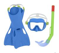 Ensemble de Plongée Enfant - Bestway 25039 - Masque, Tuba, Palmes - Tailles 24-27